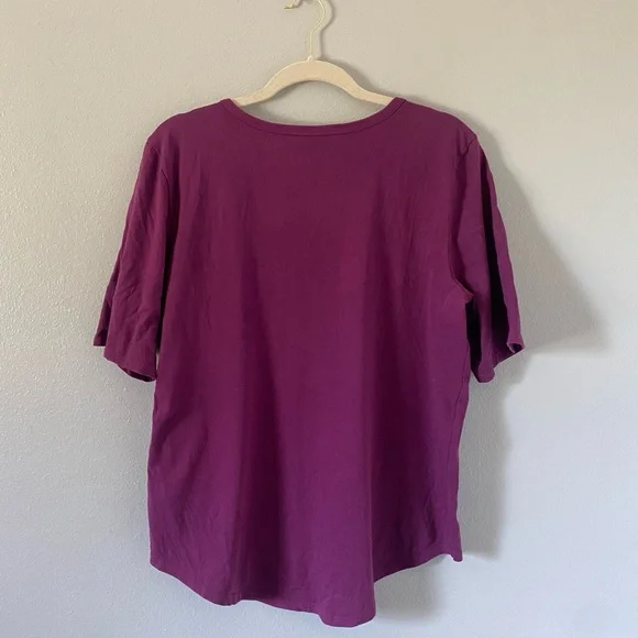 Life is Good purple cat graphic Crusher tee size large made in Peru casual soft - Picture 2 of 7